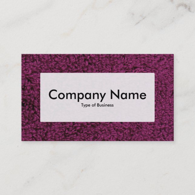 Center Label v3 - Woolly Carpet 02 Business Card (Front)