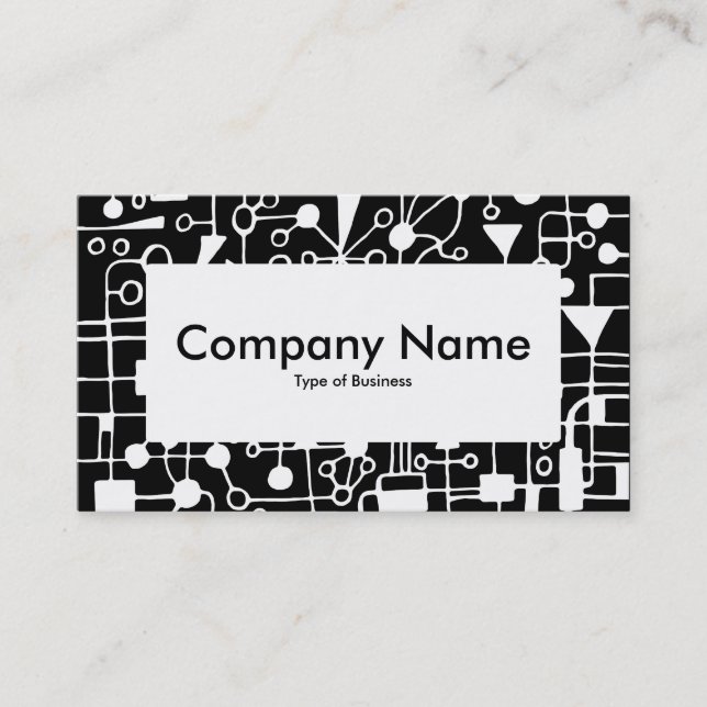 Center Label v4 - Abstract 090112 Business Card (Front)