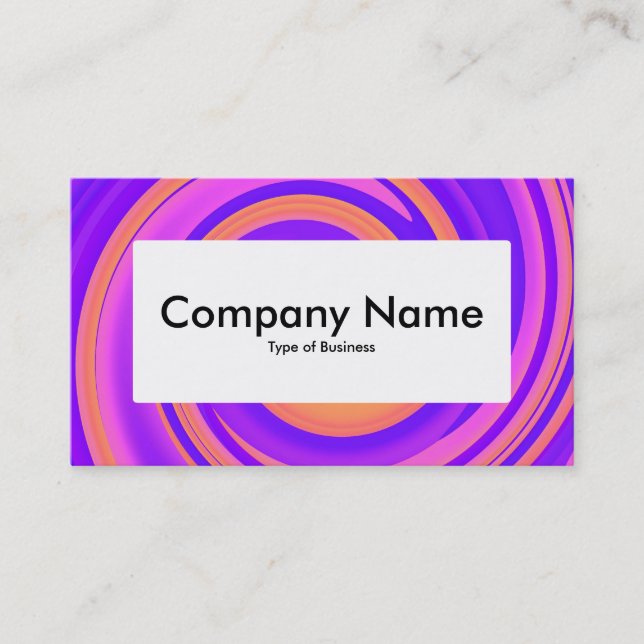 Center Label v4 - Abstract Swirl 250816 - 01c Business Card (Front)