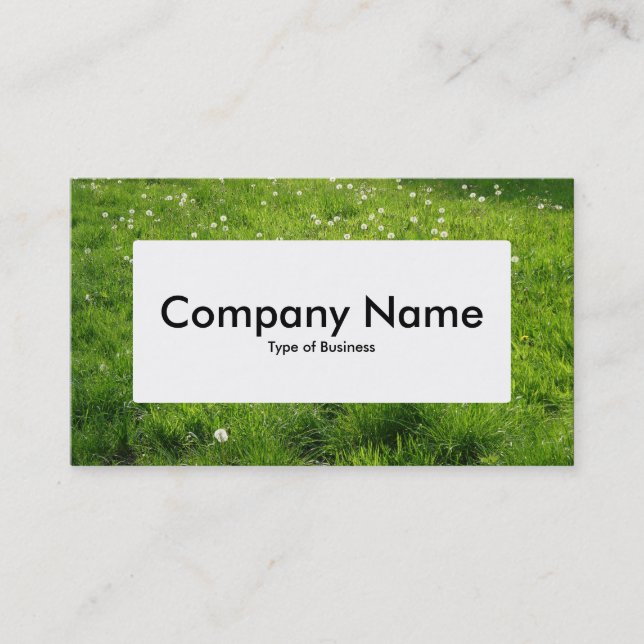 Center Label v4 - Dandelion Meadow 01 Business Card (Front)