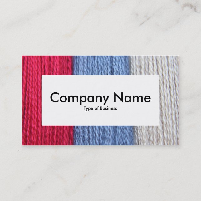 Center Label v4 - Darning Thread Business Card (Front)