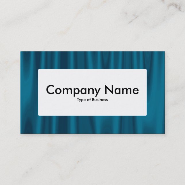 Center Label v4 - Drapery 01 Business Card (Front)