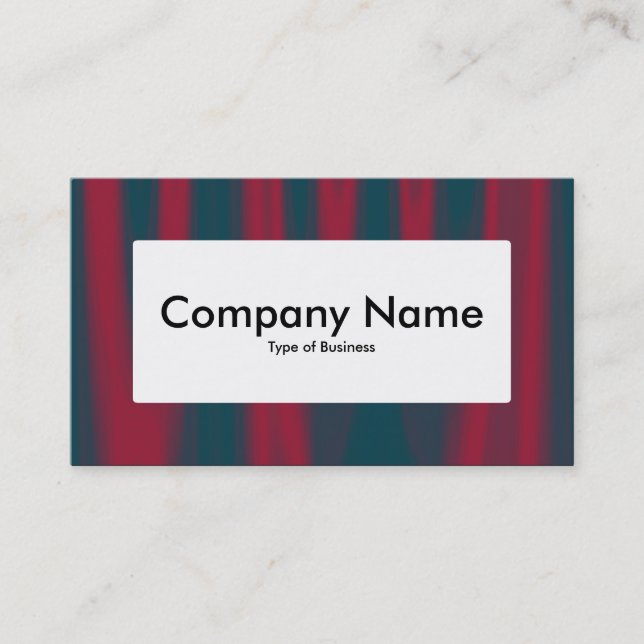 Center Label v4 - Drapery 02 Business Card (Front)