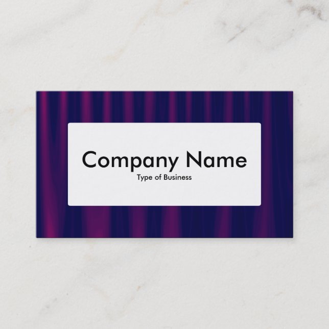 Center Label v4 - Drapery 04 Business Card (Front)