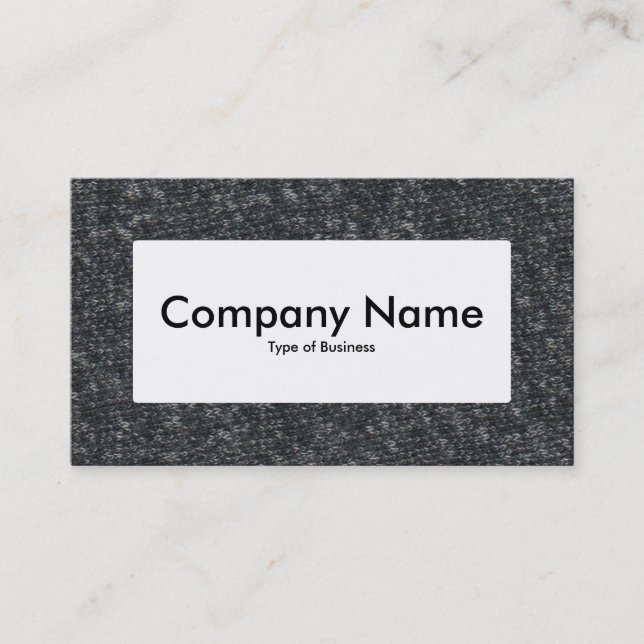 Center Label v4 - Fine Wool Business Card (Front)