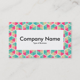Center Label v4 - Hexagon Pattern 02 Business Card