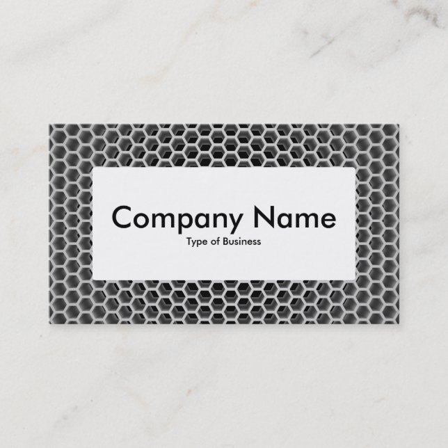 Center Label v4 - Honeycomb Business Card (Front)