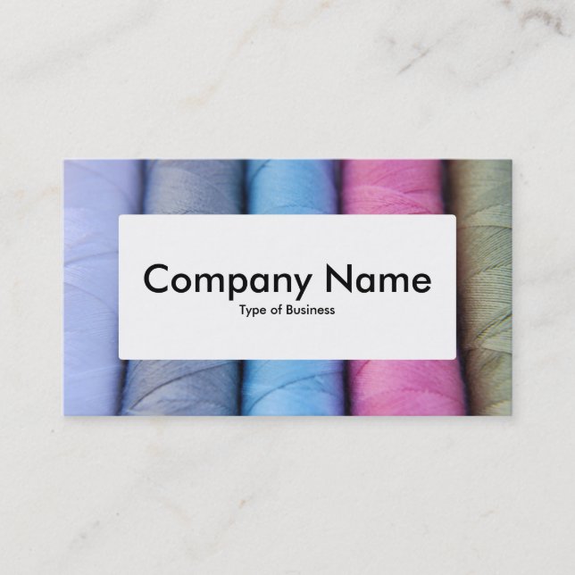 Center Label v4 - Reels of Cotton Business Card (Front)