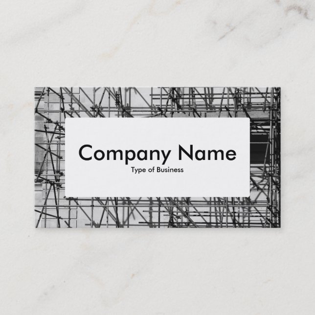 Center Label v4 - Scaffolding Business Card (Front)