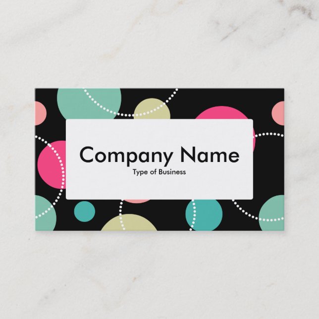 Center Label v4 - Spots & Circles 150816 Business Card (Front)
