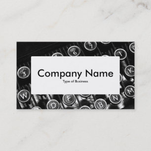Center Label v4 - Vintage Typewriter Business Card