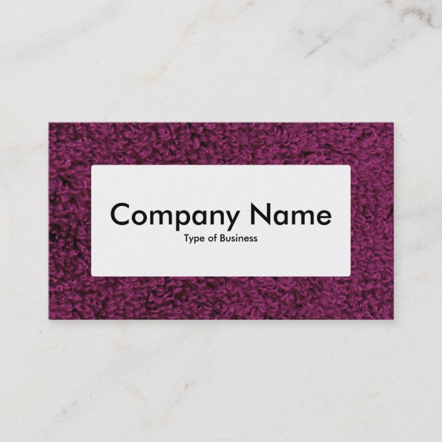 Center Label v4 - Woolly Carpet 02 Business Card (Front)