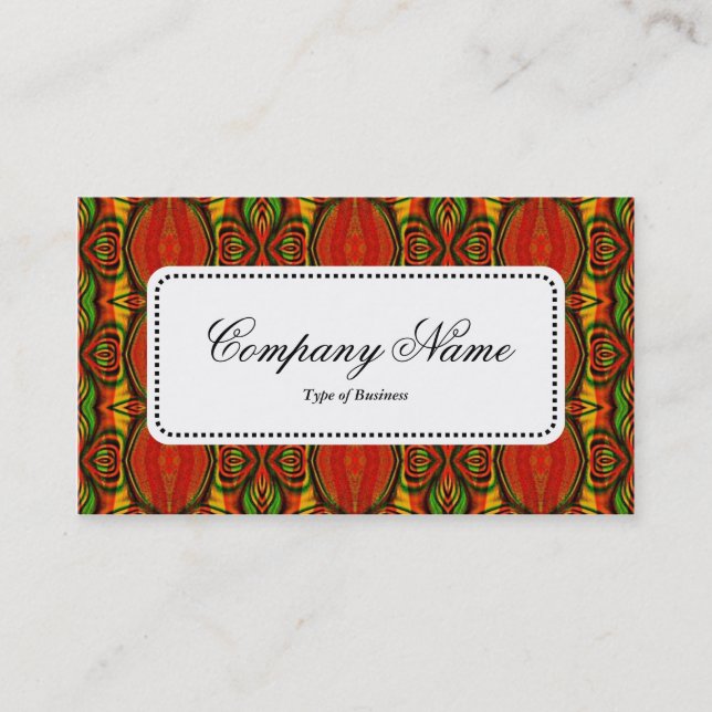 Center Label v5 - Abstract Geometric Business Card (Front)