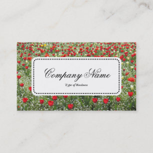 Center Label v5 - Bed of Tulips Business Card