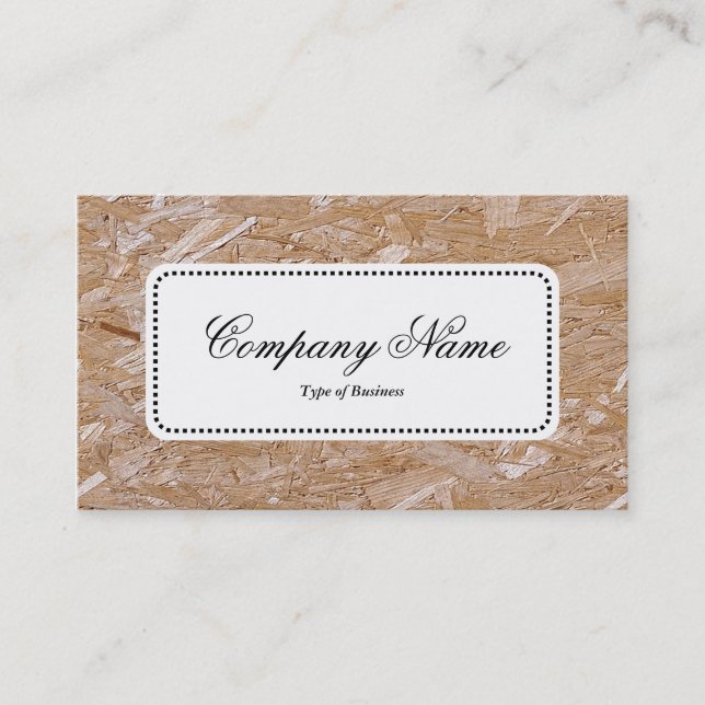 Center Label v5 - Chipboard Business Card (Front)