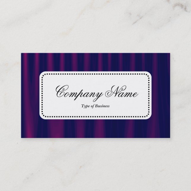 Center Label v5 - Drapery 04 Business Card (Front)