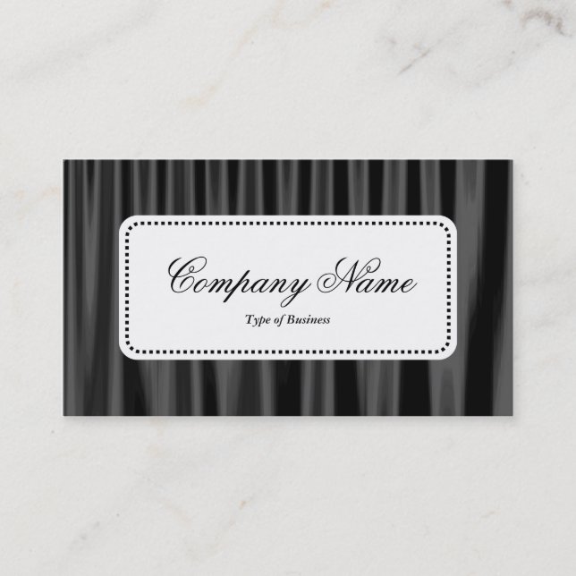 Center Label v5 - Drapery 07 Business Card (Front)