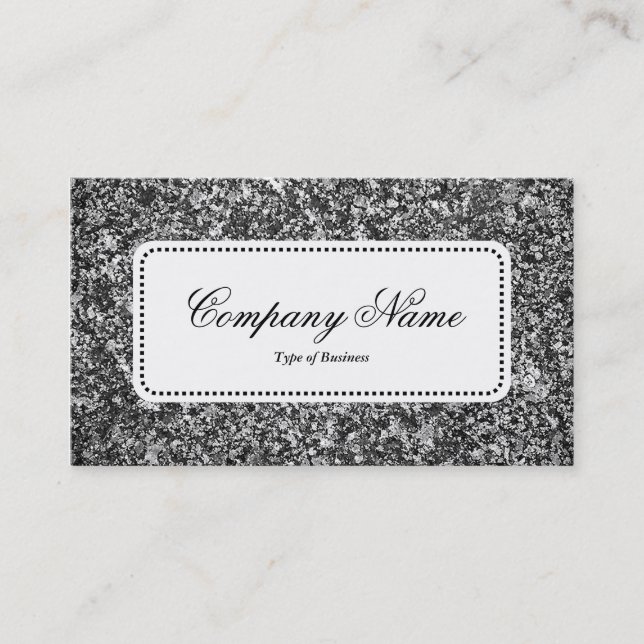 Center Label v5 - Granite 01 Business Card (Front)
