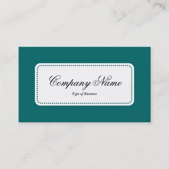 Center Label v5 - Moss Green Business Card (Front)