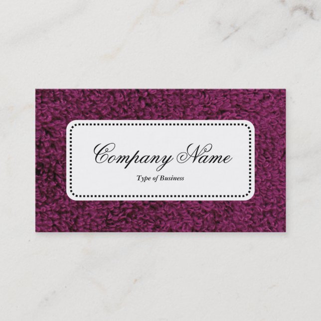 Center Label v5 - Woolly Carpet 02 Business Card (Front)