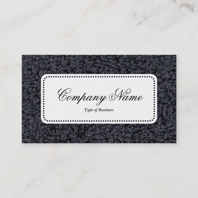 Center Label v5 - Woolly Carpet Business Card (Front)