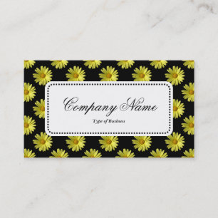 Center Label v5 - Yellow Daisies Business Card