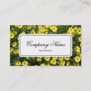 Center Label v5 - Yellow Daisies Business Card