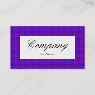 Center Label - Violet Fabric Texture Business Card