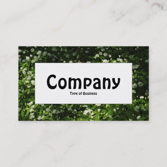 Center Label - Wild Garlic Business Card (Front)