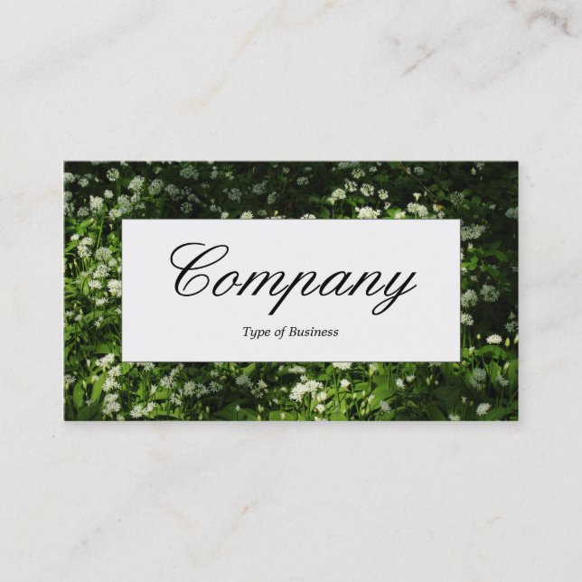 Center Label - Wild Garlic Business Card (Front)