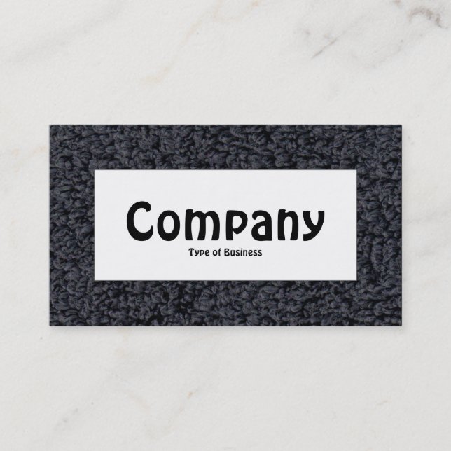 Center Label - Woolly Carpet Business Card (Front)