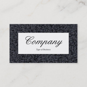 Center Label - Woolly Carpet Business Card