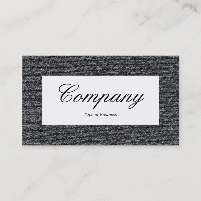 Center Label - Woolly Jumper 01 Business Card (Front)