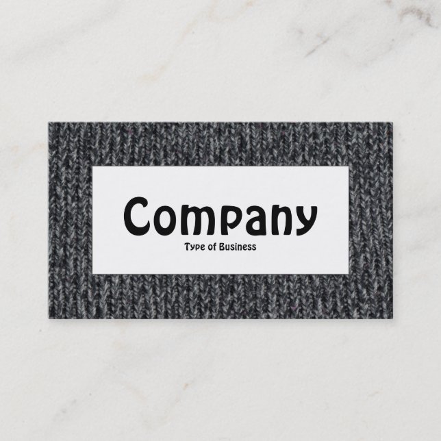 Center Label - Woolly Jumper 02 Business Card (Front)
