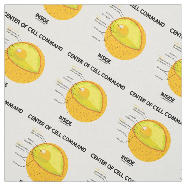 Center Of Cell Command Inside Nucleus Biology Fabric (Swatch)