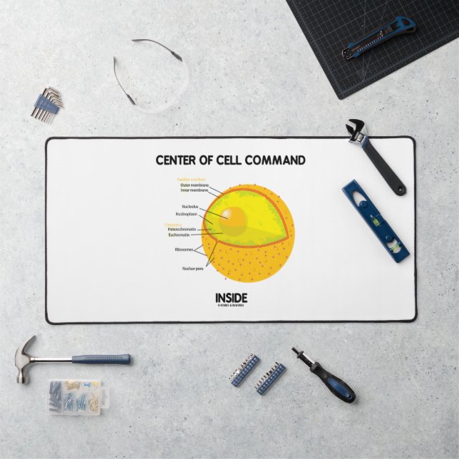 Center Of Cell Command Inside Nucleus Biology Geek Desk Mat (Workstation)