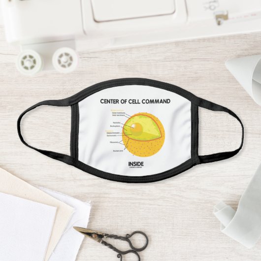 Center Of Cell Command Inside Nucleus Biology Geek Face Mask (Insitu)
