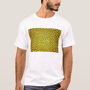 Center of giant Sunflower (Helianthus annuus) T-Shirt