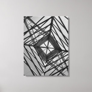 Center of Metal Tower Canvas Print
