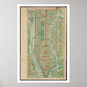Center Of New York, First City Of The World Poster