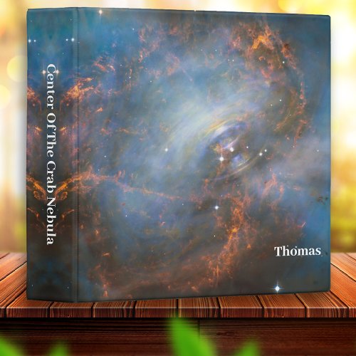 Center of the Crab Nebula Outer Space 3 Ring Binder