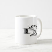 Center of the Musical Universe Alto Clef Design Coffee Mug (Front Right)