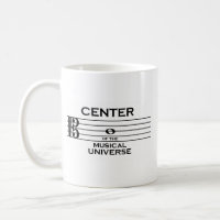 Center of the Musical Universe Alto Clef Design Coffee Mug