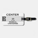 Center Of The Musical Universe Alto Clef Design Luggage Tag at Zazzle