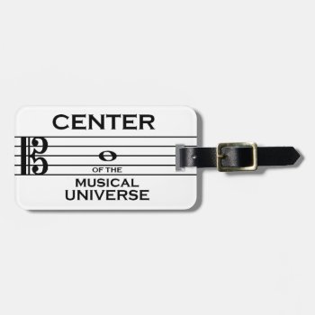 Center Of The Musical Universe Alto Clef Design Luggage Tag by YellowSnail at Zazzle