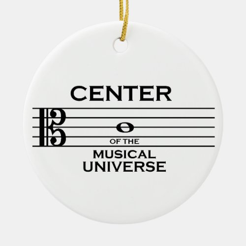 Center of the Musical Universe Alto Clef Ornament