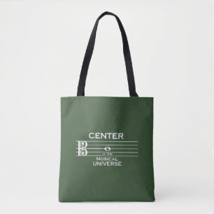 Center of the Musical Universe Alto Clef Teacher Tote Bag