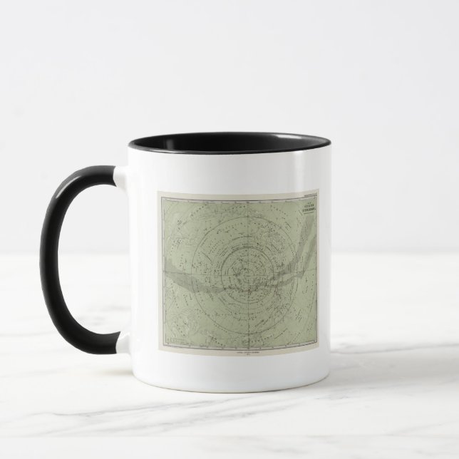 Center of the Southern Sky map Mug (Left)