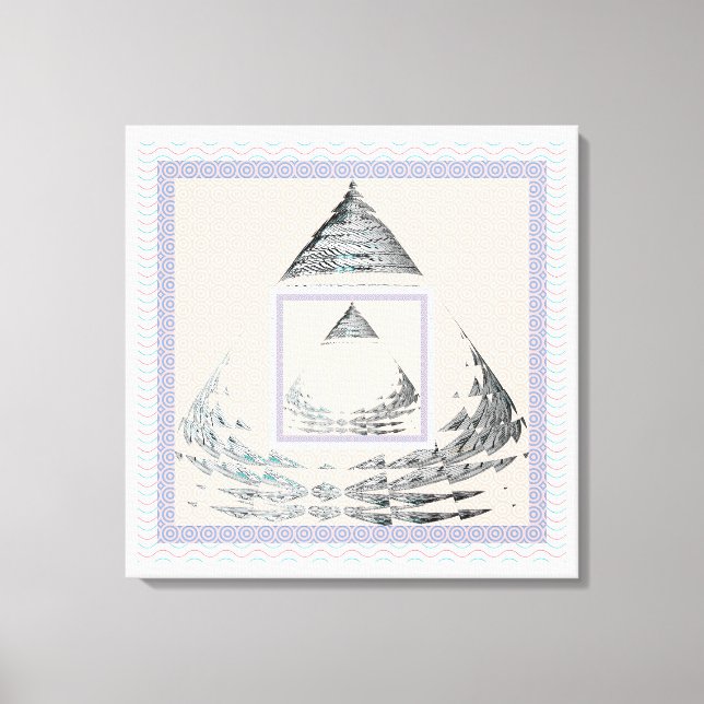 Center Of The Triangle Canvas Print (Front)