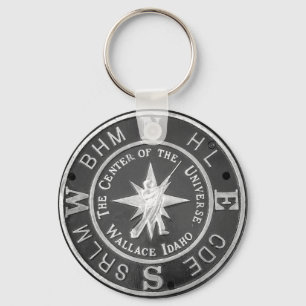 Center of the Universe in Wallace Idaho Keychain